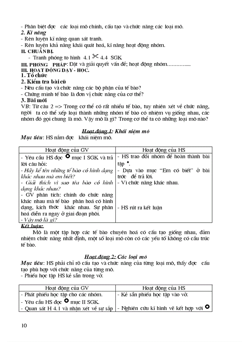 image for page Giao an sinh hoc 8 70 tiet