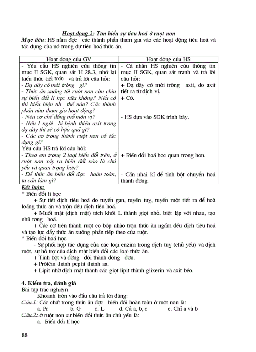 image for page Giao an sinh hoc 8 70 tiet