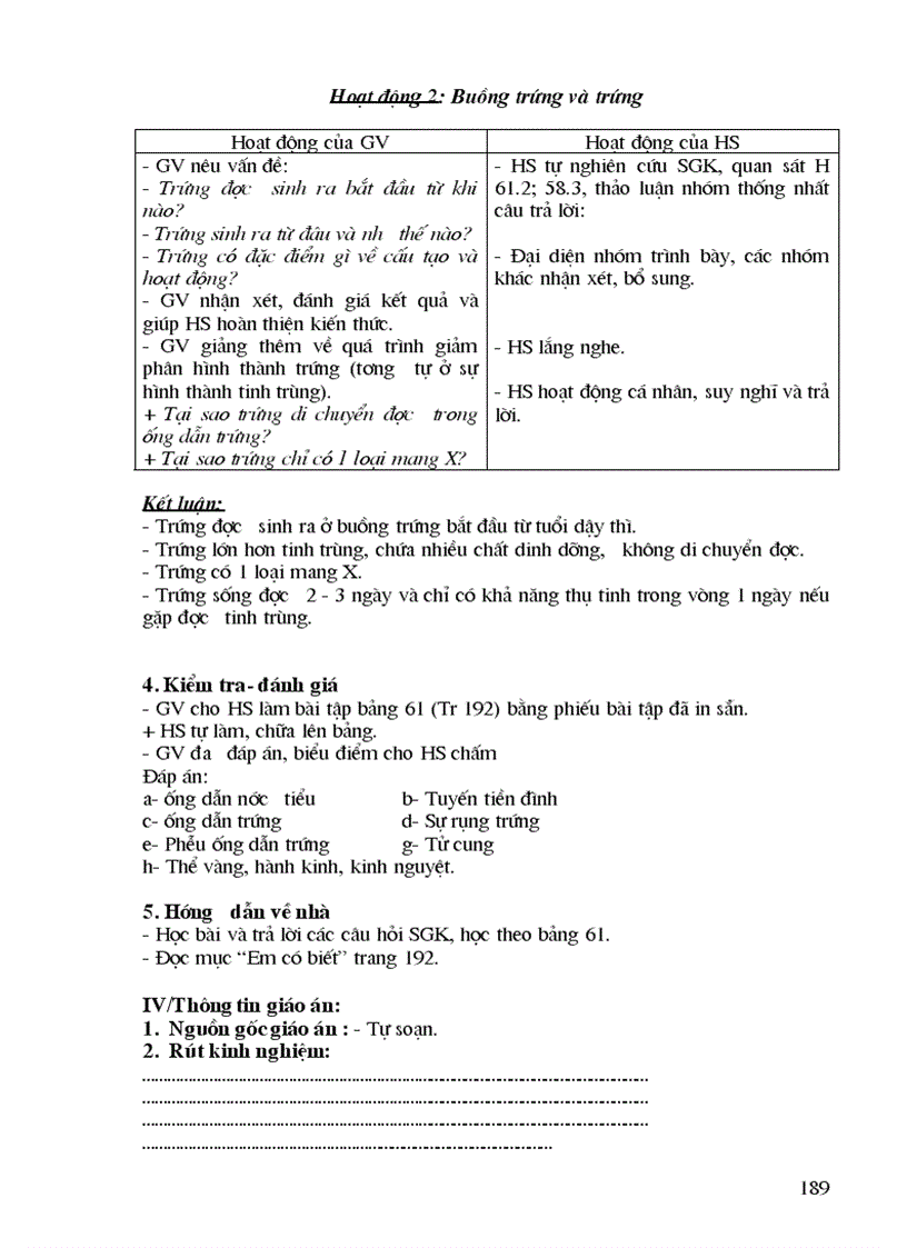 image for page Giao an sinh hoc 8 70 tiet