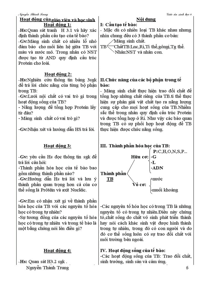 image for page Giao an sinh hoc 8 theo cktkn