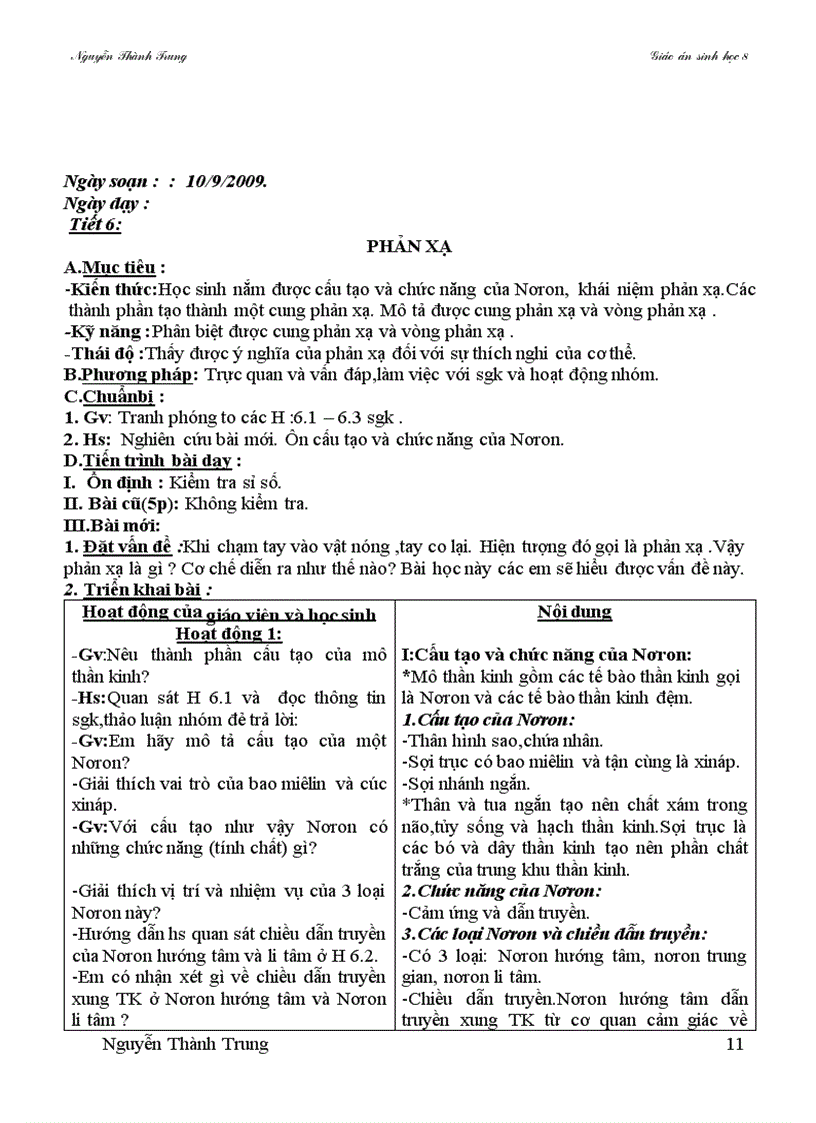 image for page Giao an sinh hoc 8 theo cktkn