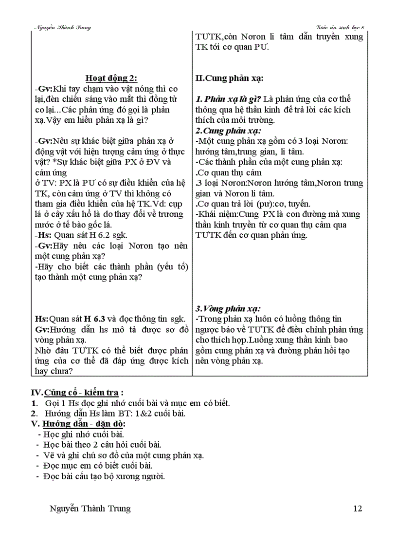 image for page Giao an sinh hoc 8 theo cktkn