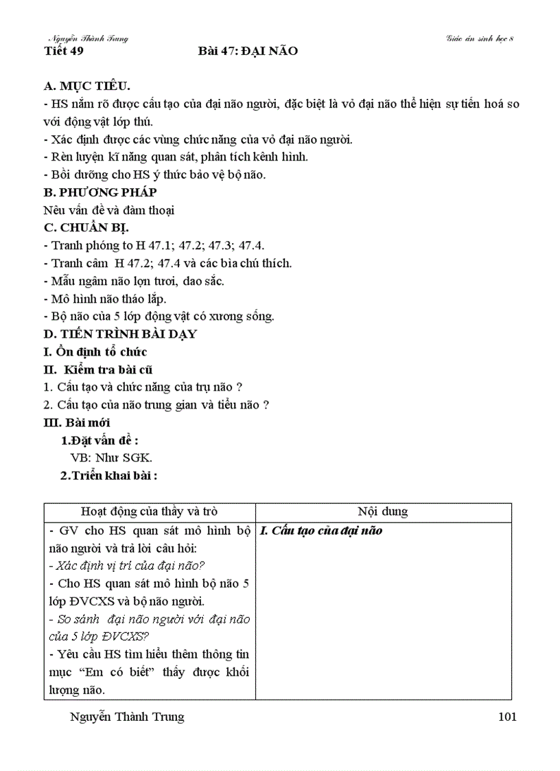 image for page Giao an sinh hoc 8 theo cktkn