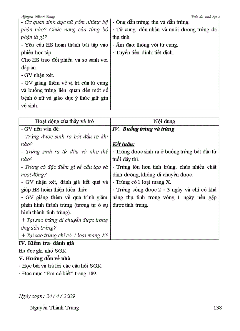 image for page Giao an sinh hoc 8 theo cktkn