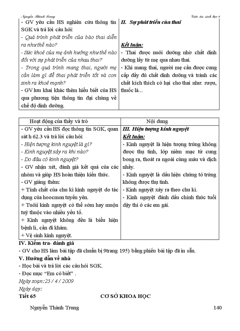 image for page Giao an sinh hoc 8 theo cktkn