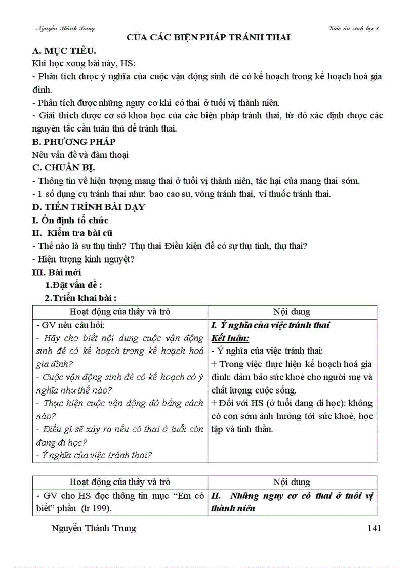 image for page Giao an sinh hoc 8 theo cktkn