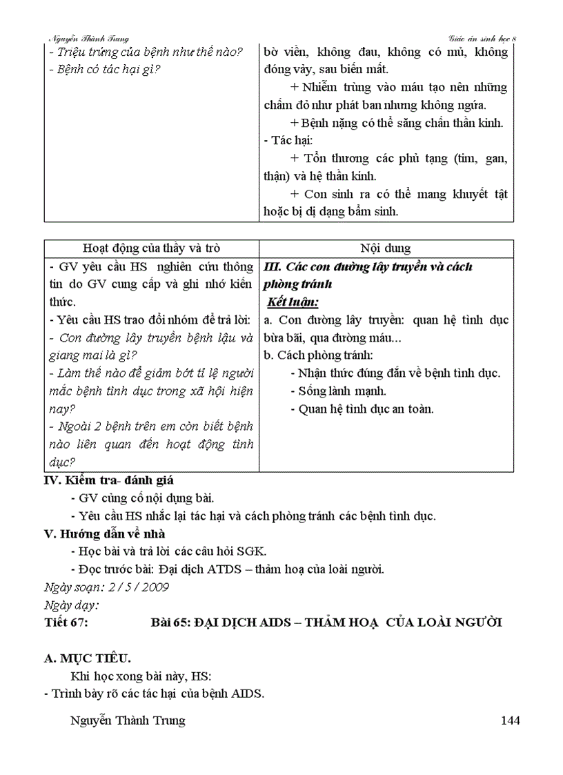 image for page Giao an sinh hoc 8 theo cktkn