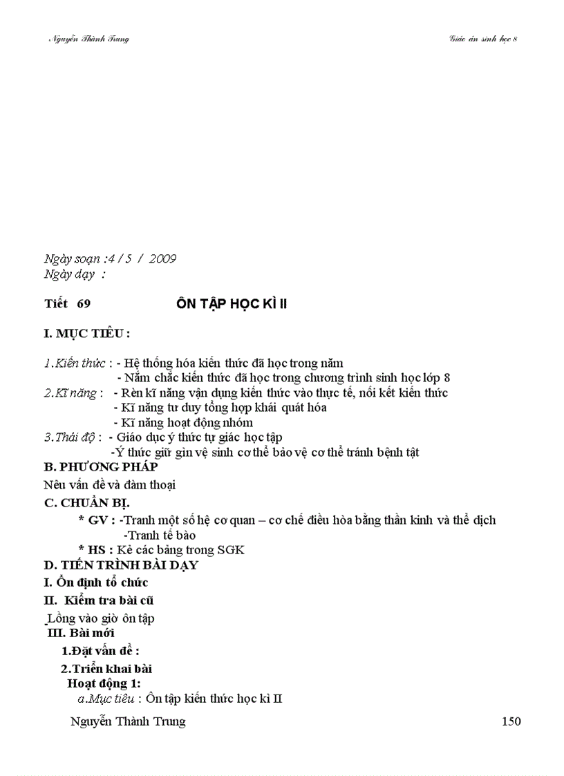 image for page Giao an sinh hoc 8 theo cktkn