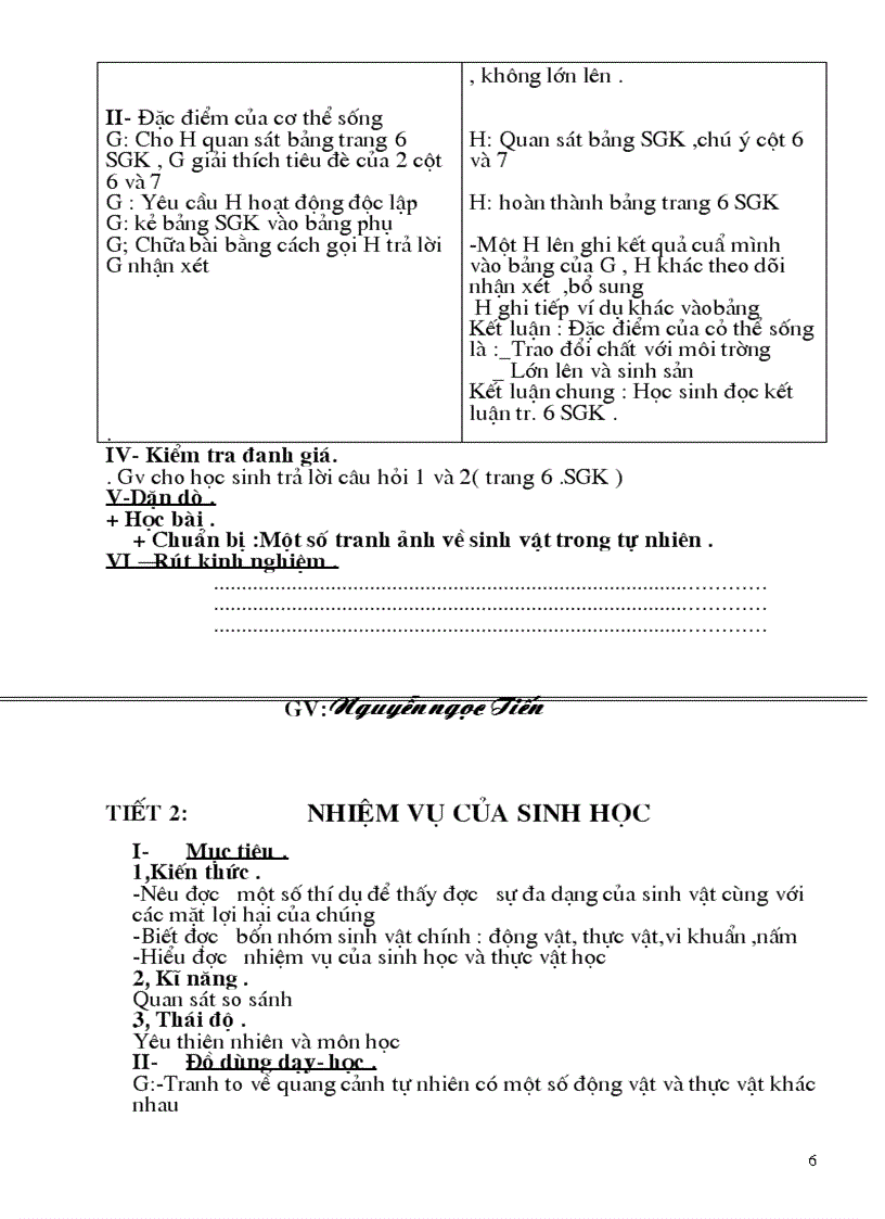 image for page Giáo án Sinh học lớp 6 từ tiết 1 64