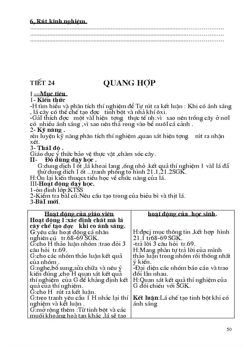 image for page Giáo án Sinh học lớp 6 từ tiết 1 64