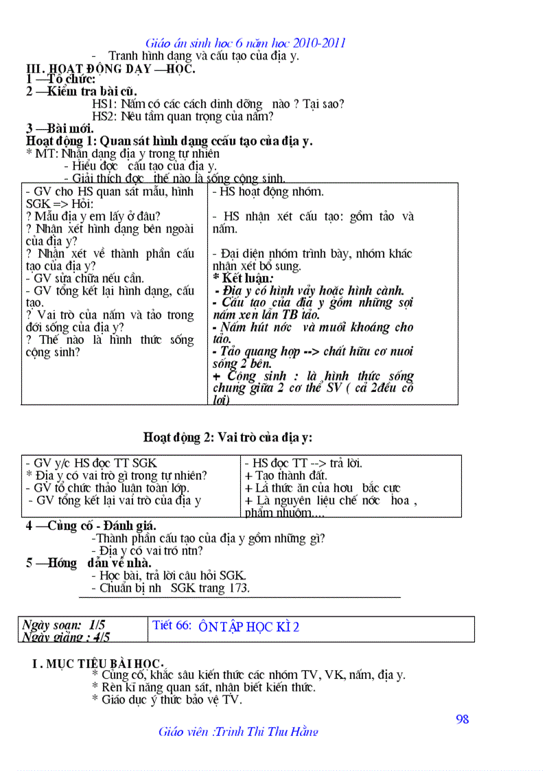 image for page Giáo án sinh theo chuan kt