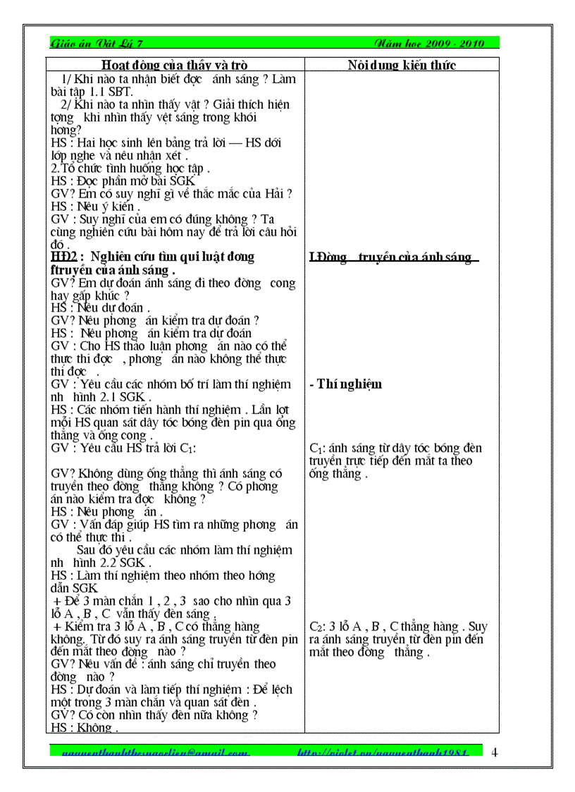 image for page Giao an vat li 7