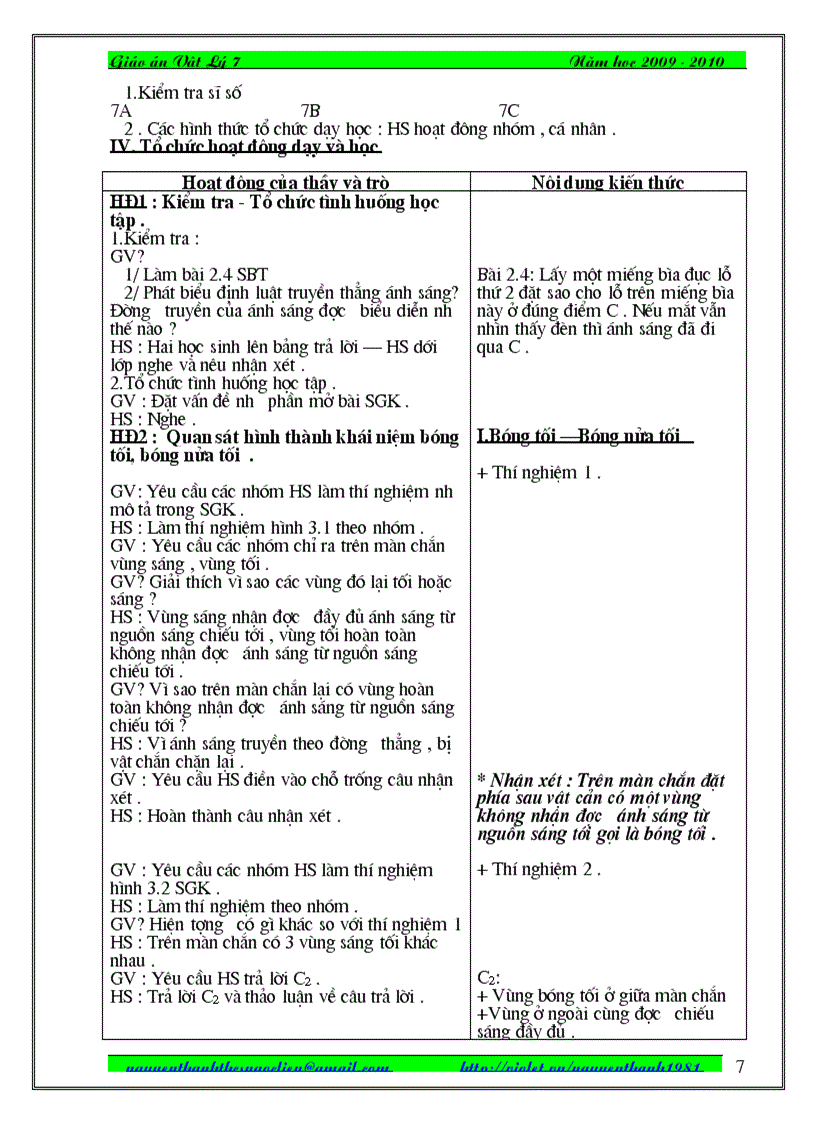 image for page Giao an vat li 7