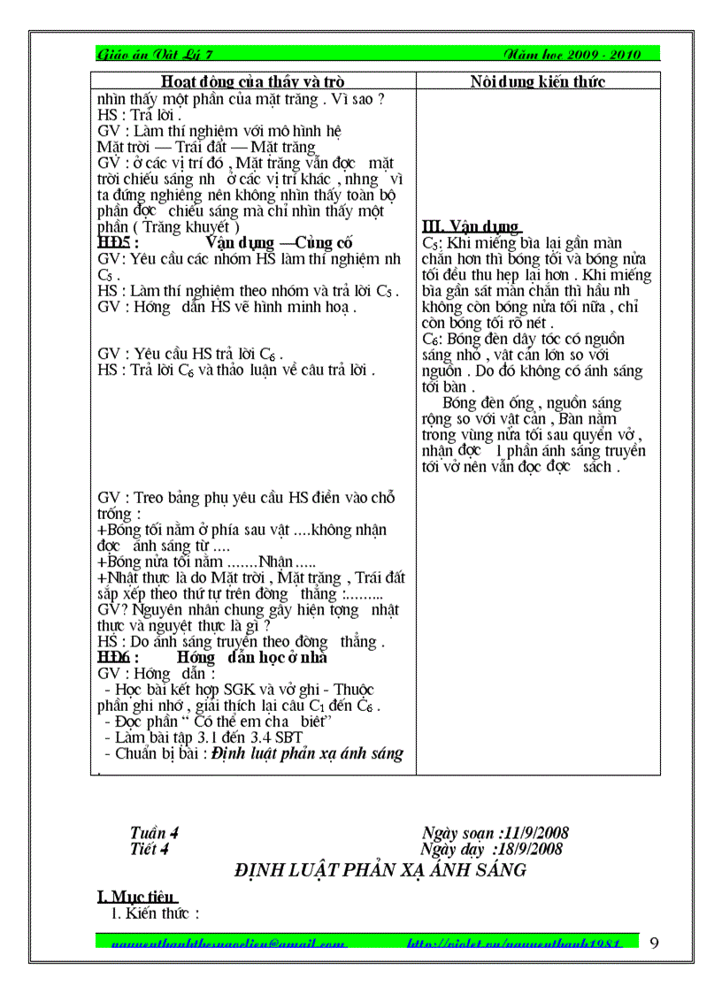 image for page Giao an vat li 7