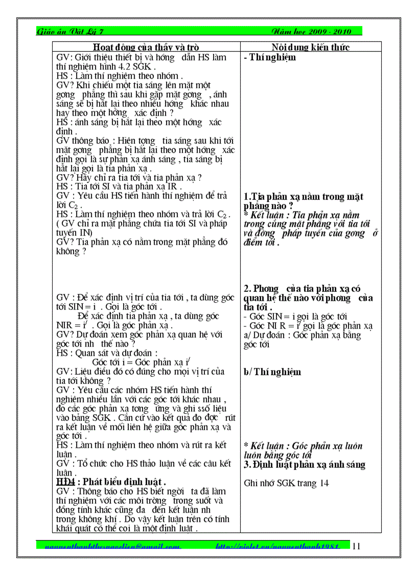 image for page Giao an vat li 7