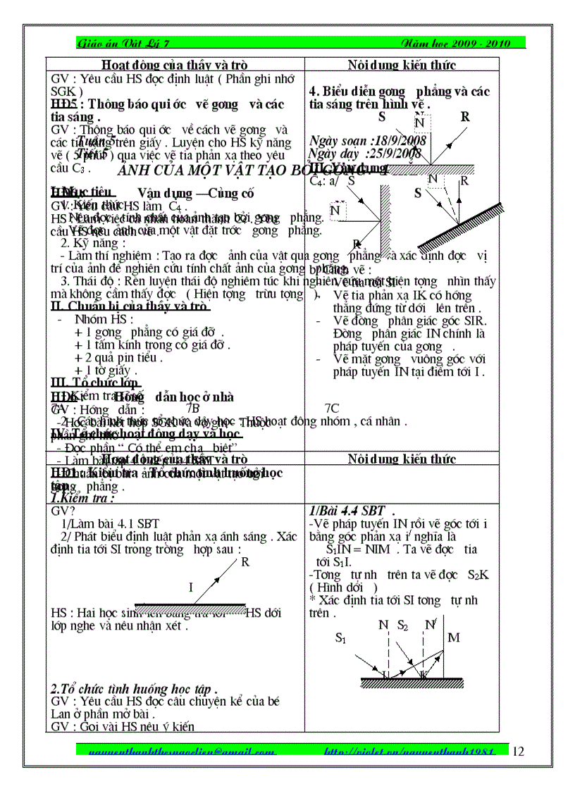 image for page Giao an vat li 7