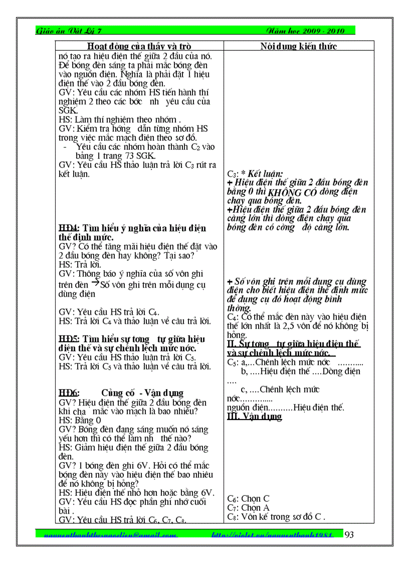 image for page Giao an vat li 7