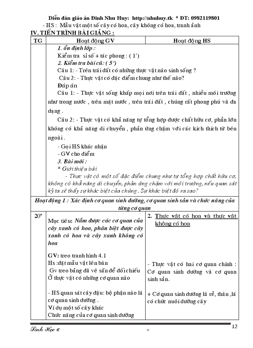 image for page Giao an sinh hoc lop 6 du bo rar