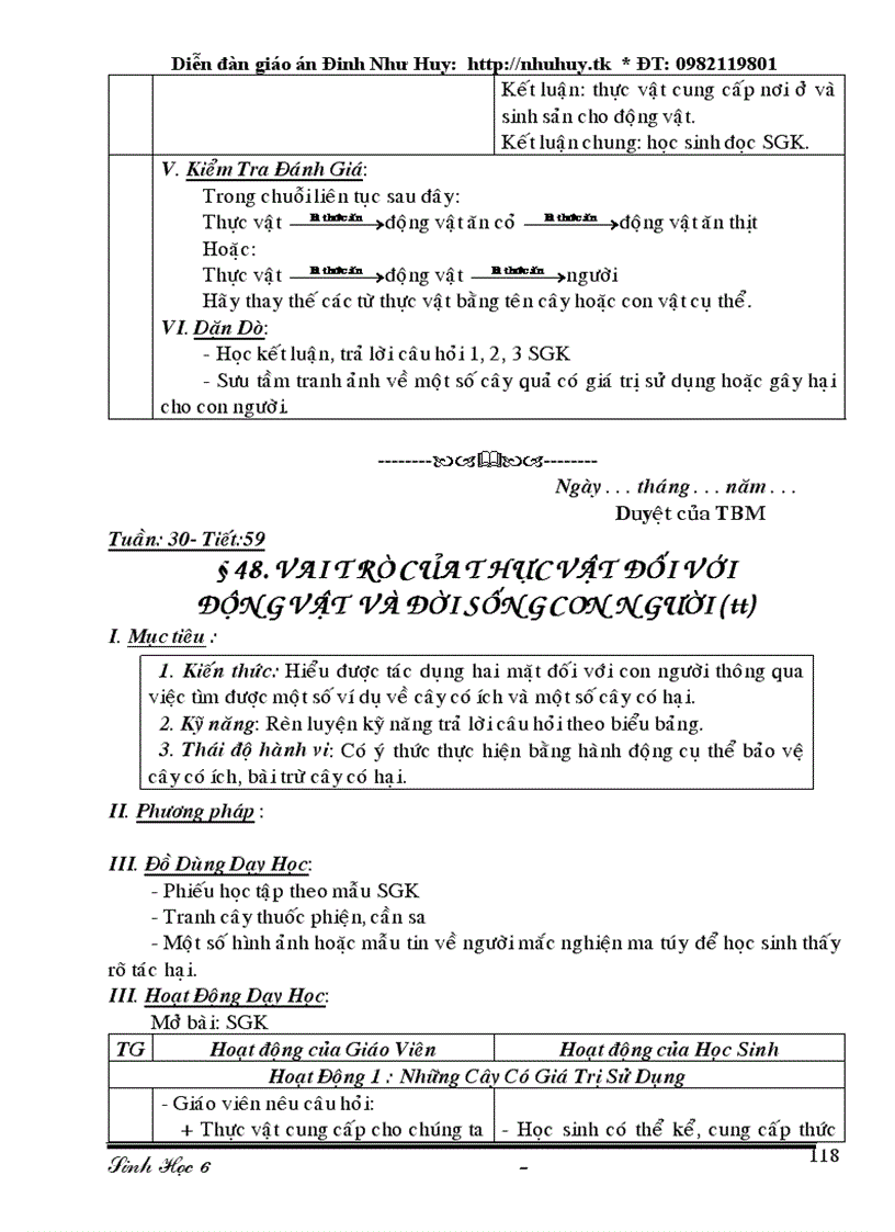 image for page Giao an sinh hoc lop 6 du bo rar