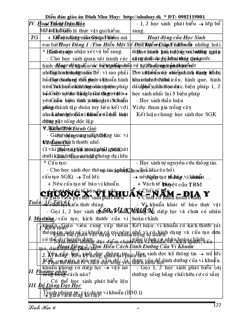 image for page Giao an sinh hoc lop 6 du bo rar