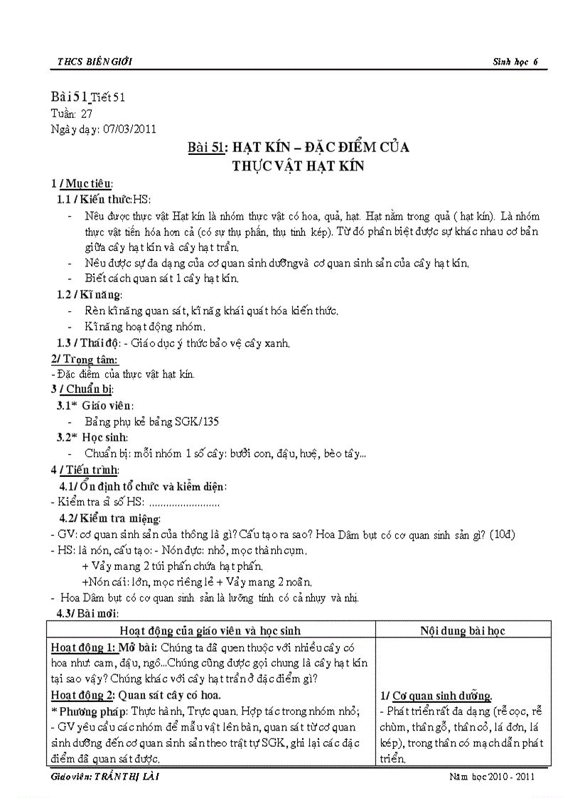 image for page Hạt kín lớp 1 lá mầm lớp 2 lá mầm