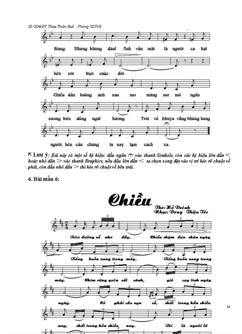 image for page Hướng dẫn soạn khung nhạc