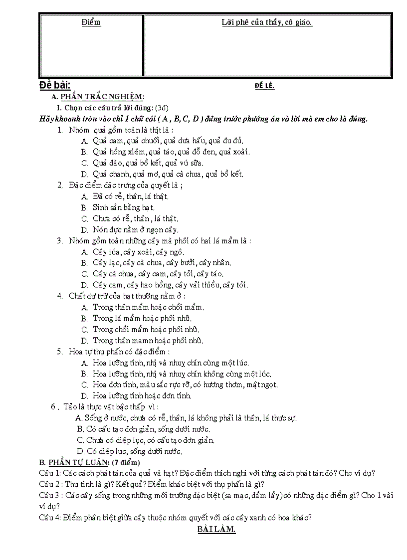 image for page Kt sinh hoc 6 kii co ma tran 08 09
