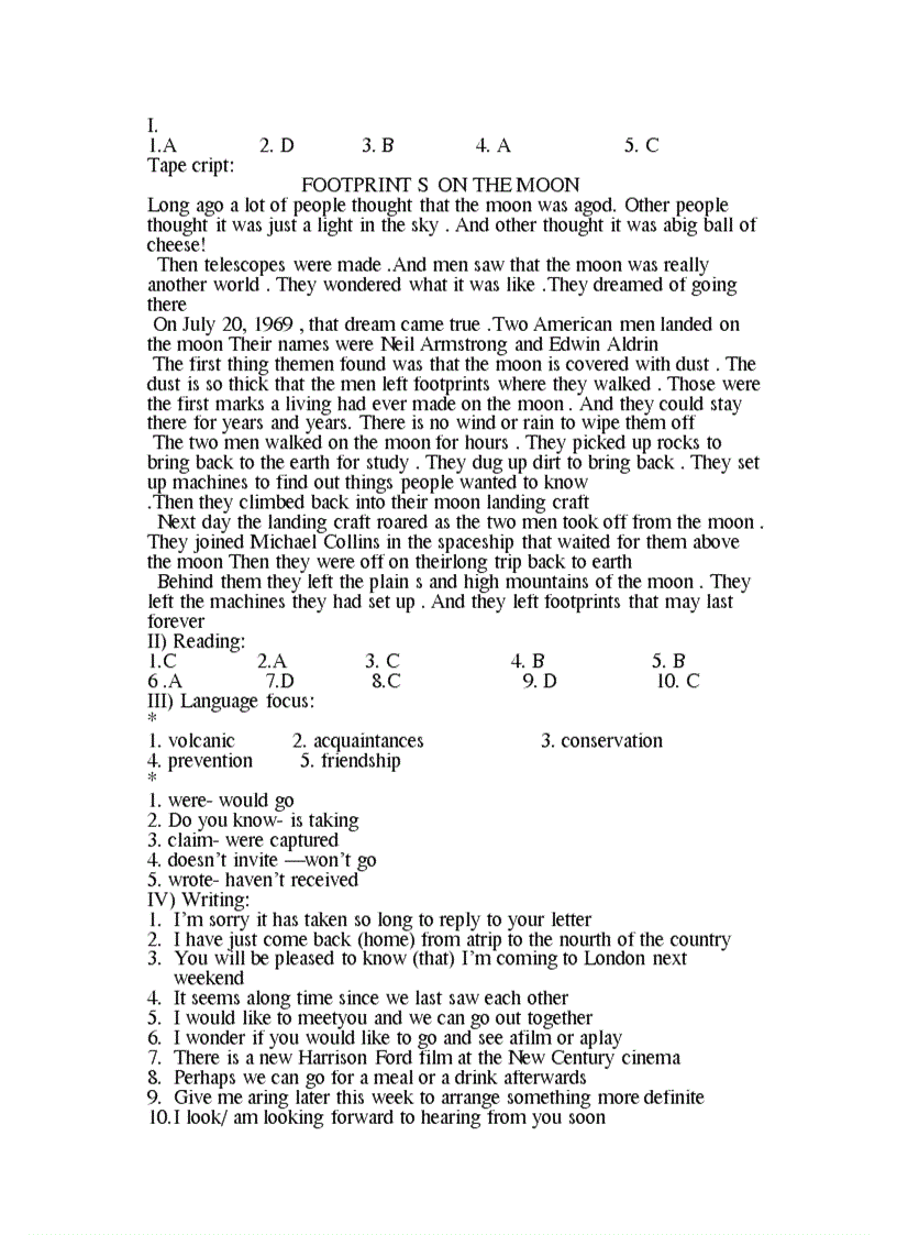 image for page Ngân hàng câu hỏi tiếng anh