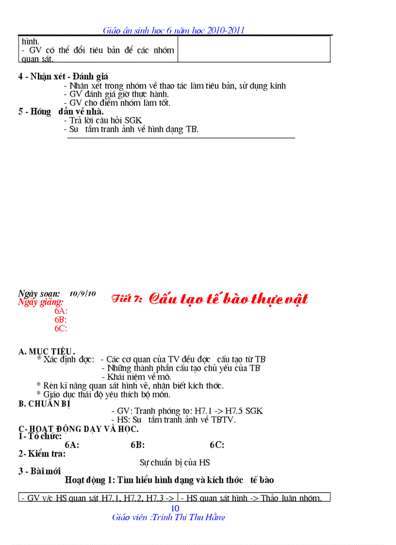 image for page Sinh 6 theo chuẩn kt