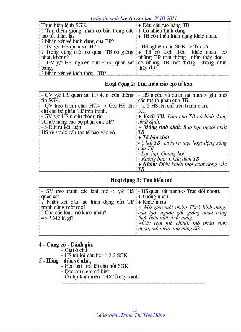 image for page Sinh 6 theo chuẩn kt