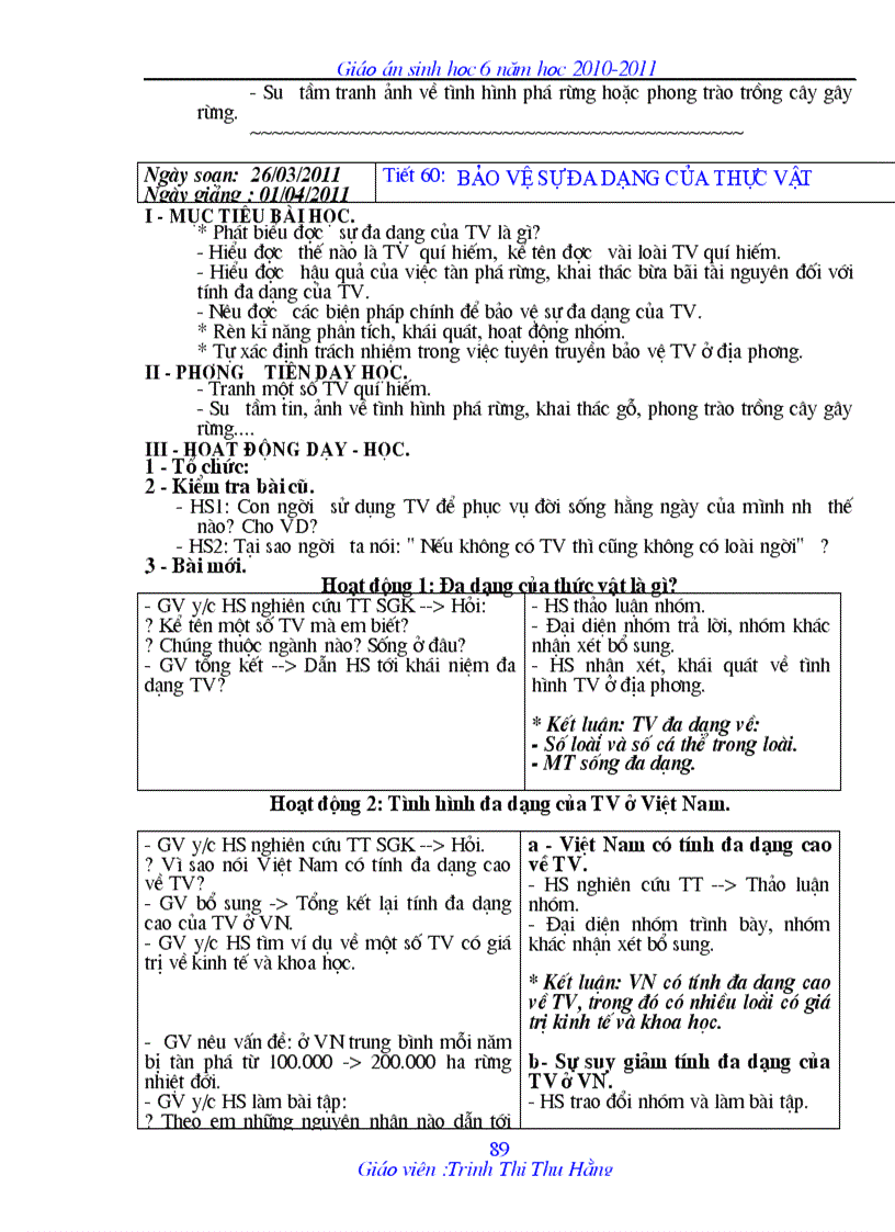 image for page Sinh 6 theo chuẩn kt