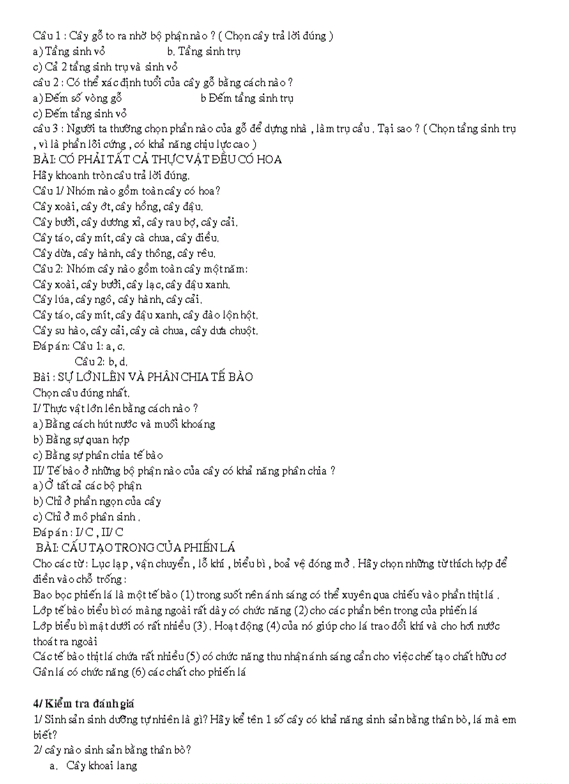 image for page Sinh 6 chuong IV 3 cot hay