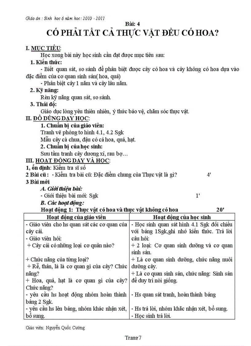 image for page Sinh 6 theo chuan kien thuc hay lam