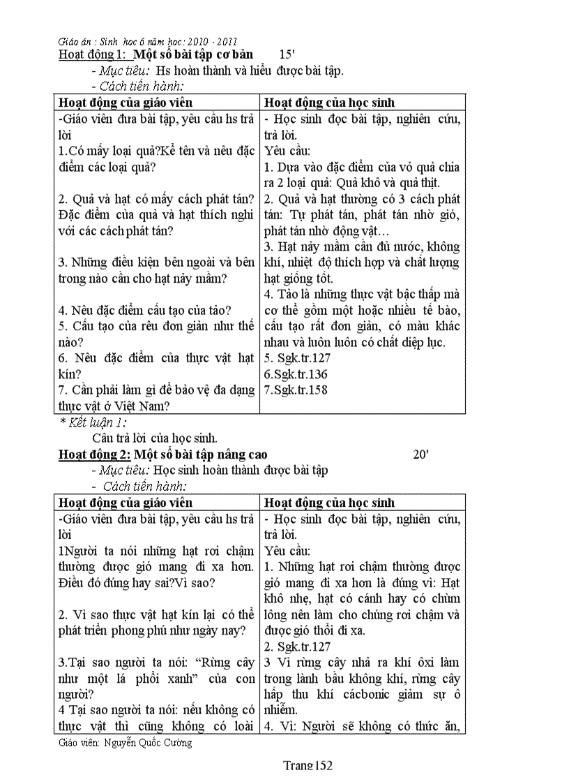 image for page Sinh 6 theo chuan kien thuc hay lam