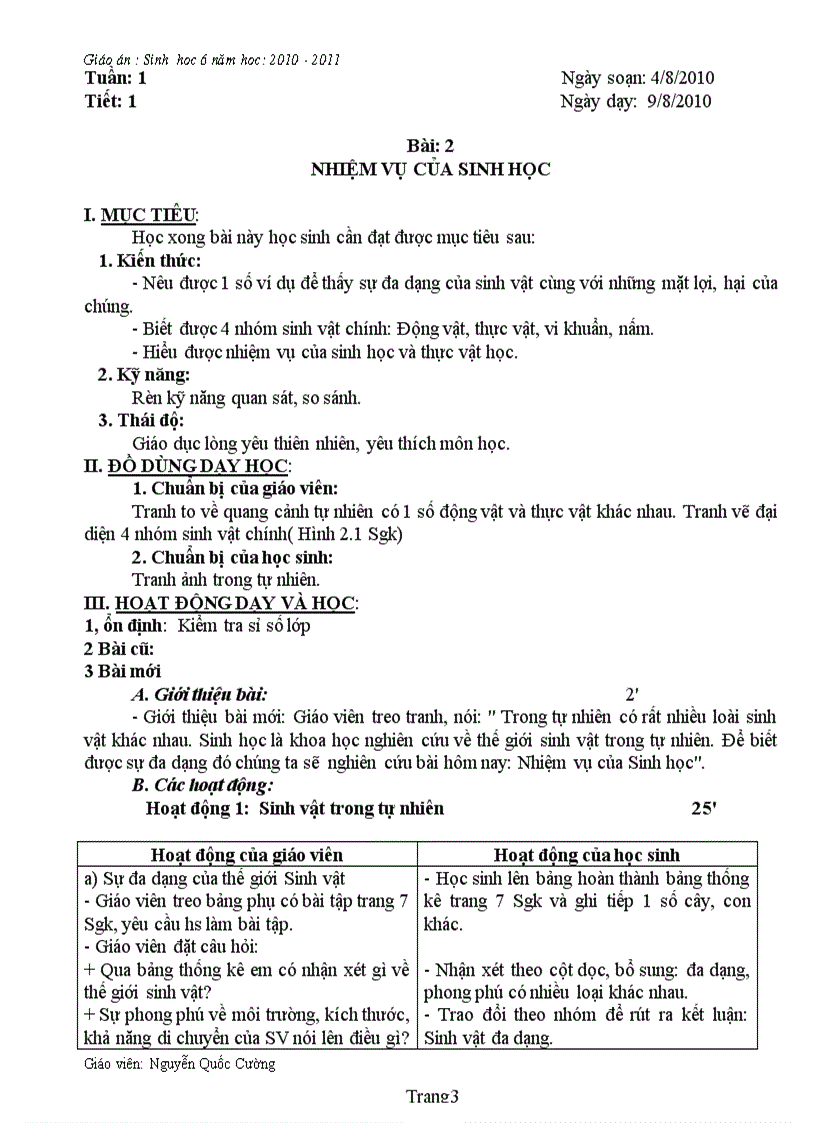 image for page Sinh 6 theo chuan kt 1