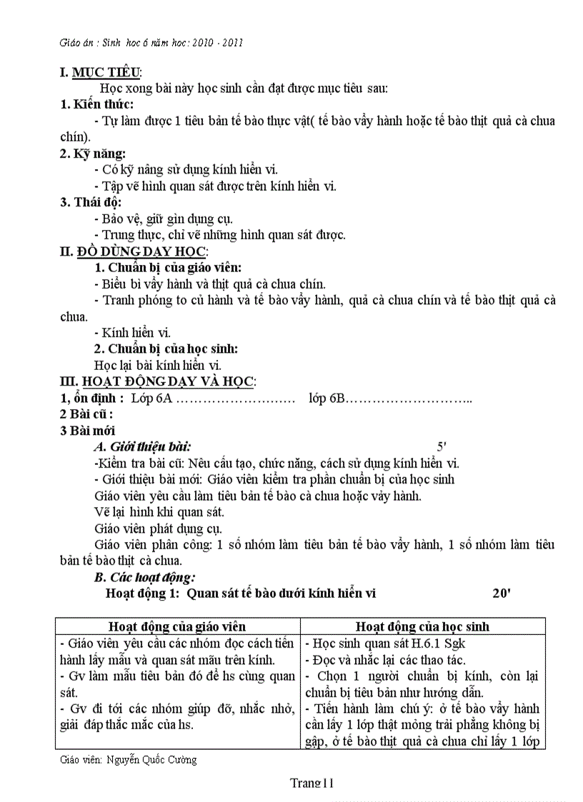 image for page Sinh 6 theo chuan kt 1