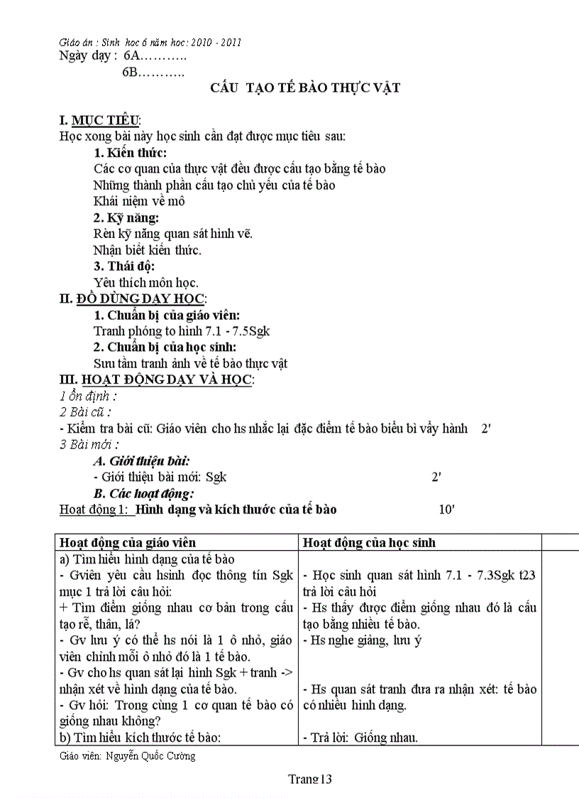 image for page Sinh 6 theo chuan kt 1