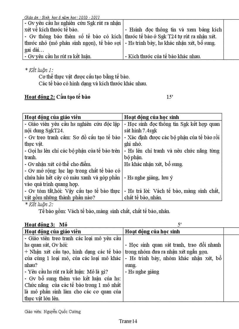 image for page Sinh 6 theo chuan kt 1