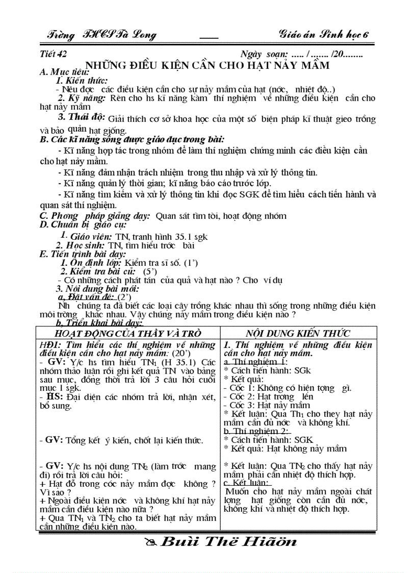 image for page Sinh 6 tiet 42 46 theo chuan có KNS