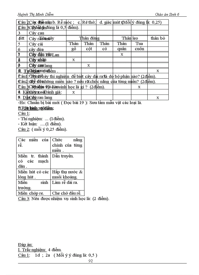 image for page Sinh hoc 6 chuan kien thuc ki năng hoc ki ii