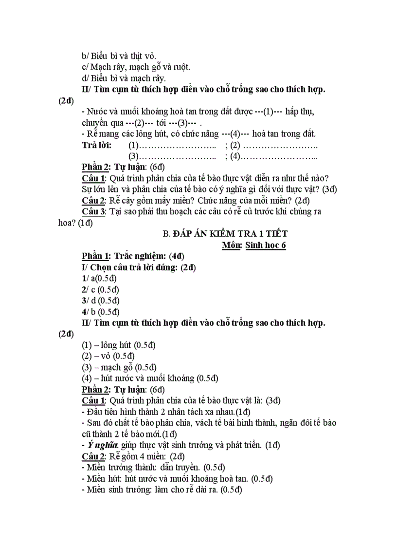 image for page Sinh học 6 chuẩn kiến thức kĩ năng ki i