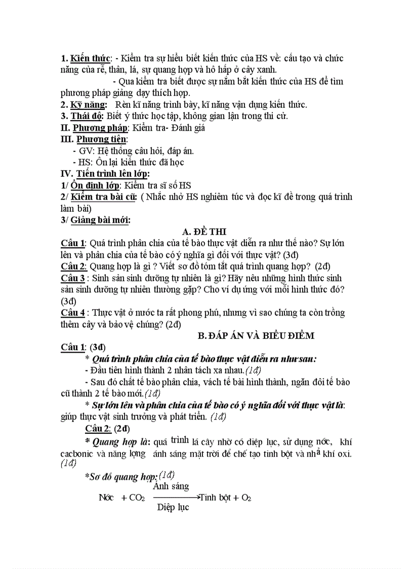 image for page Sinh hoc 6 chuan kien thuc ki năng
