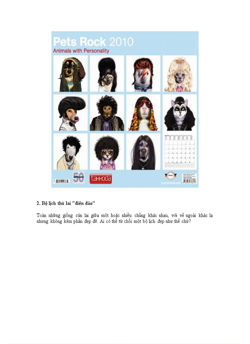 image for page 10 bộ lịch động vật năm 2010 sáng tạo