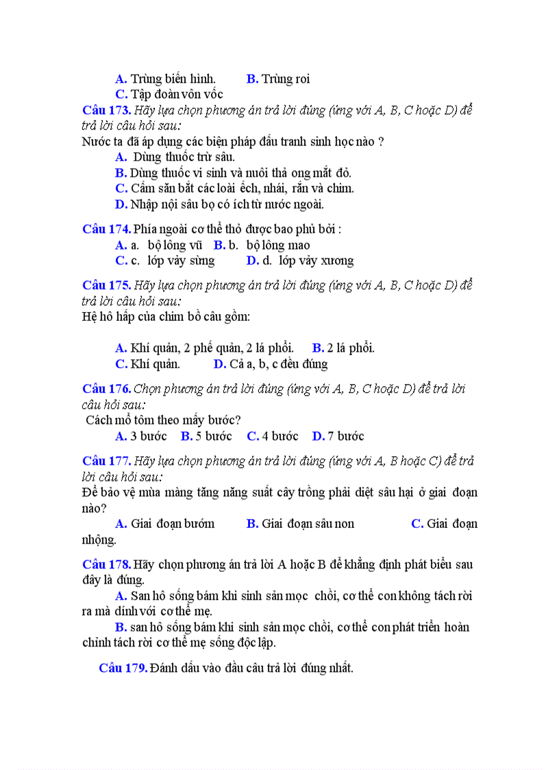 image for page 352 câu trắc nghiệm