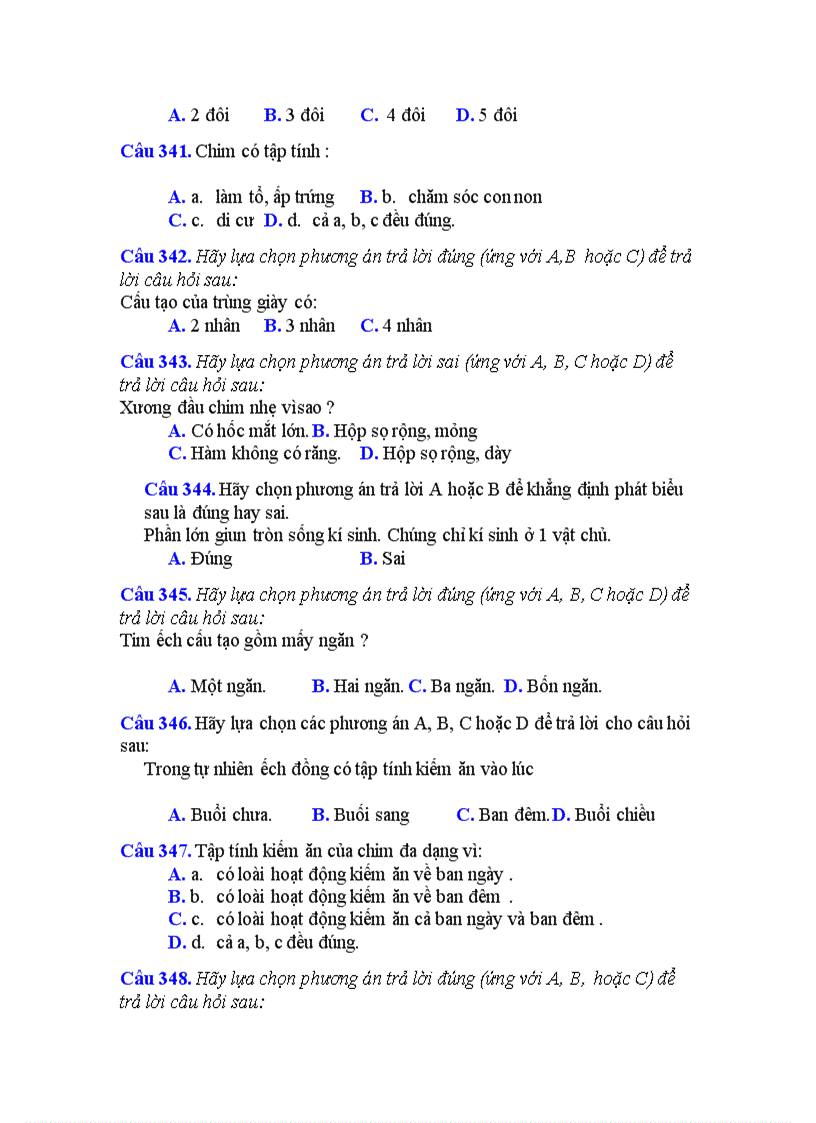 image for page 352 câu trắc nghiệm