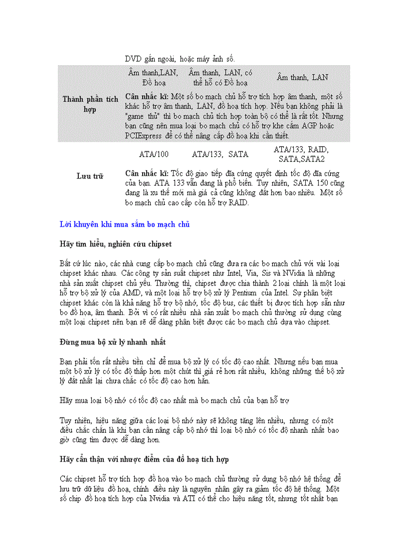 image for page Bí quyết lựa chọn bộ mạch chủ