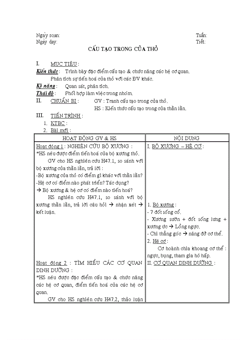 image for page Cấu tạo cảu thỏ