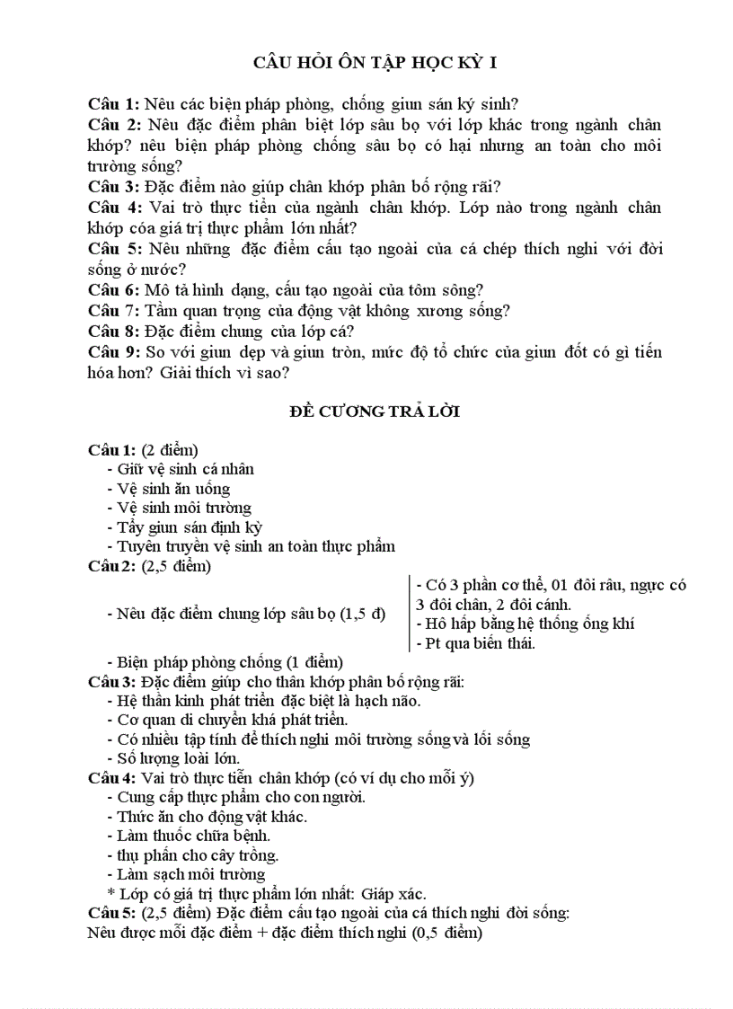 image for page Đề cương ôn tập sinh 7