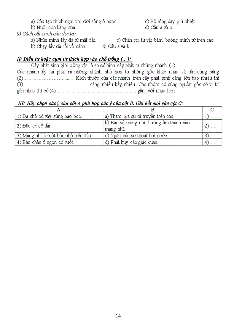 image for page Đề cương ôn tâph học kỳ ii