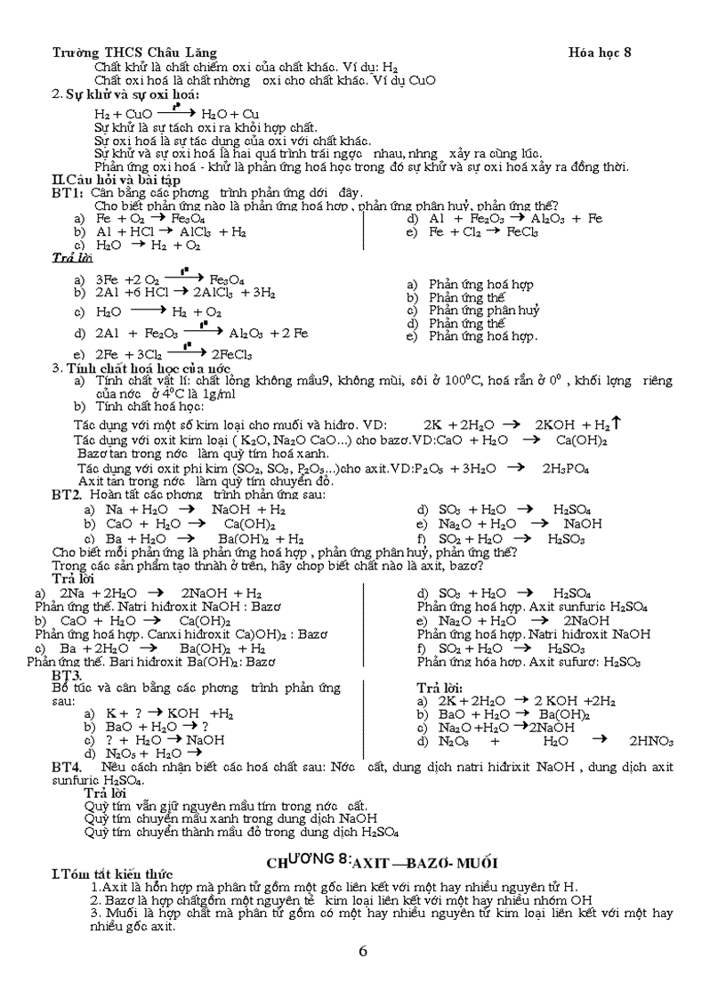 image for page De cuong on thi HKII hoa 8